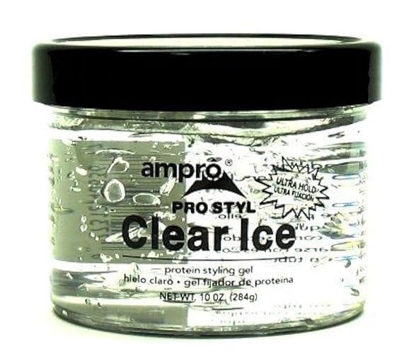 Ampro Pro-Styl Protein Gel Clear Ice Ultra-Hold, 10.5 oz - Strong Hold Hair Gel