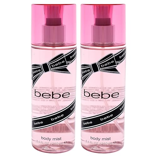 Bebe Silver Body Mist For Women, 8.4 Oz (Pack Of 2) - Refreshing Fragrance