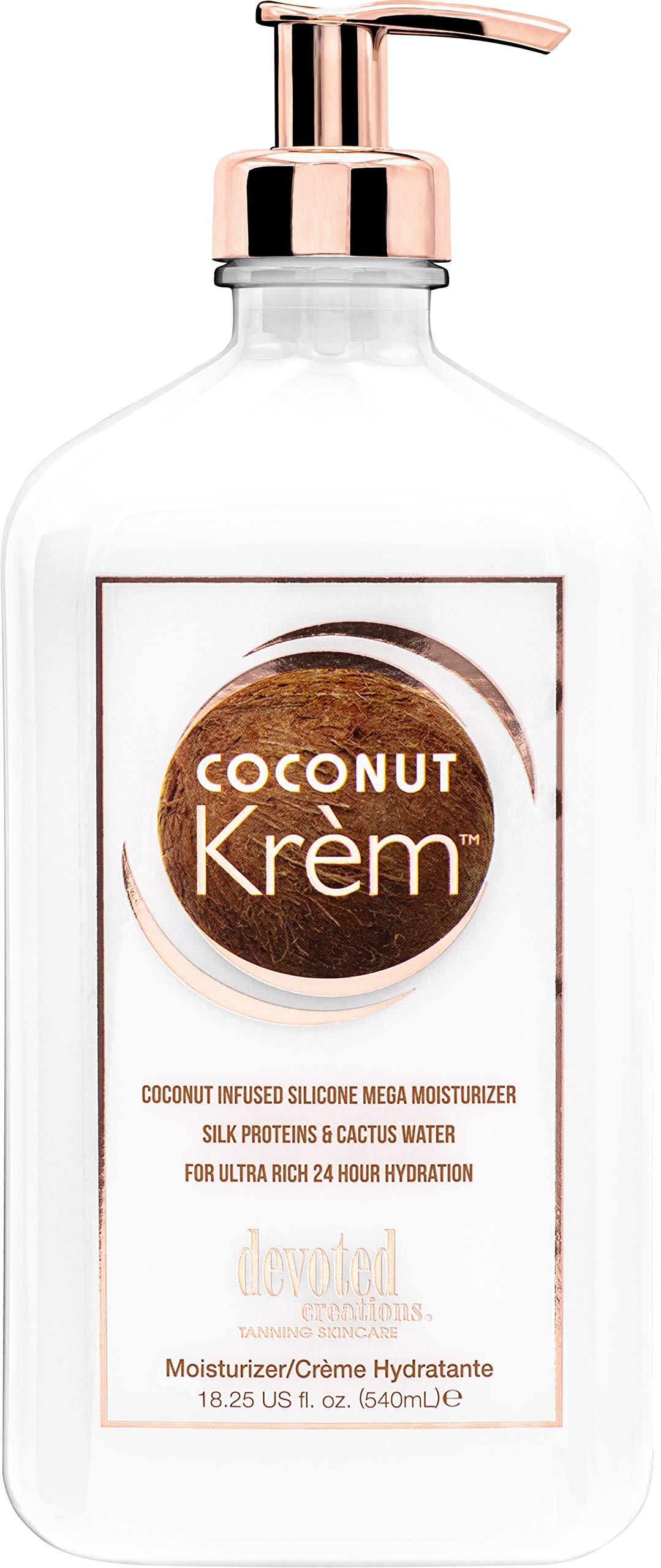 Devoted Creations Coconut Krém Moisturizer - 24Hr Hydration With Silk Proteins & Cactus Water 18.25