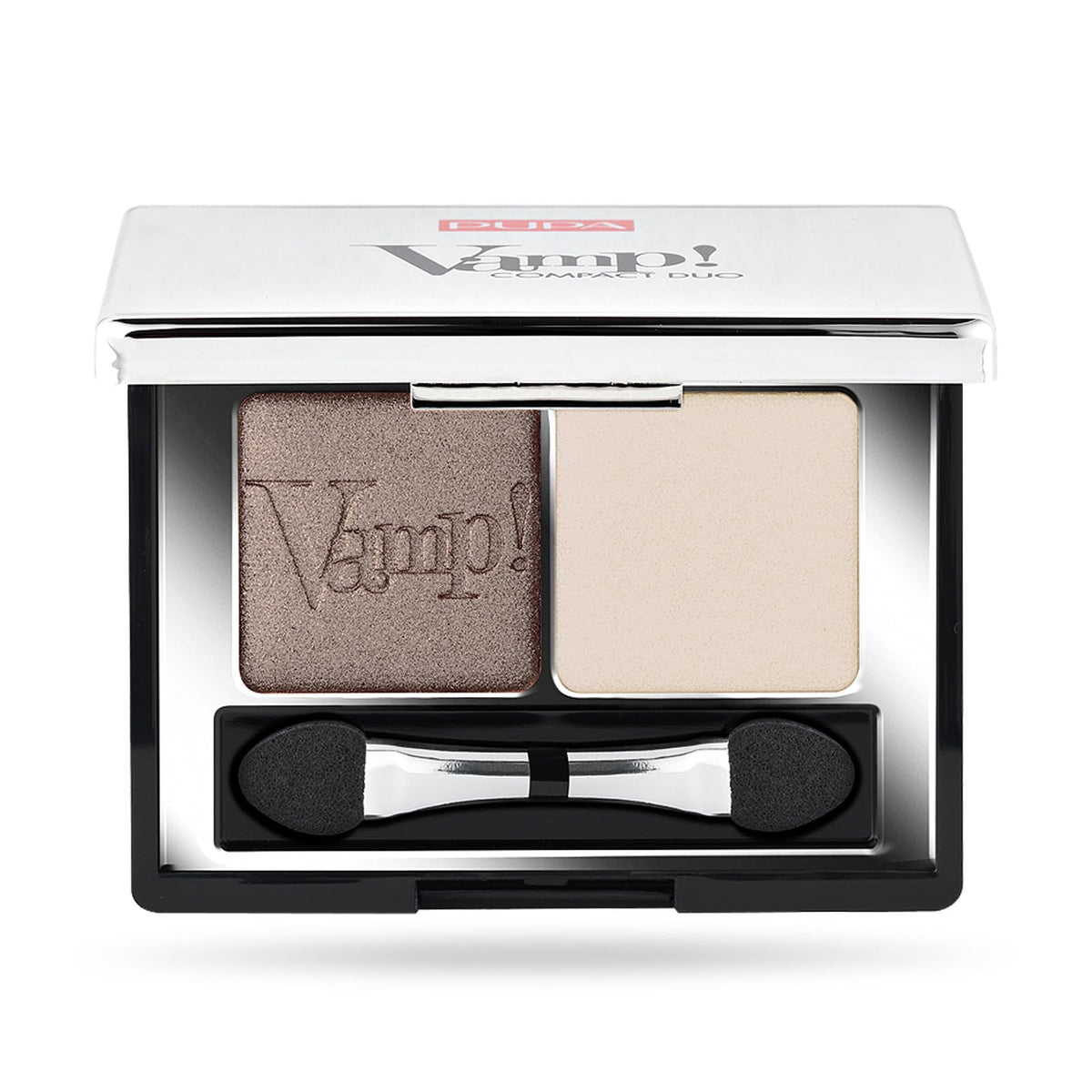 Pupa Milano Vamp Eyeshadow Compact Duo 006 Brown Vanilla  Light  Smooth  Blendable  Cream Compact Shadow  Stunning  Colorful 