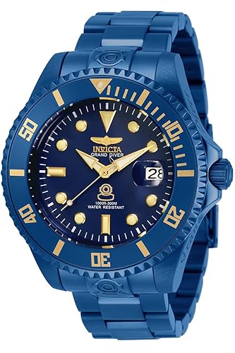 Invicta Men'S Grand Diver 47Mm Automatic Nh35A Blue Label Bracelet Watch - Model 33387