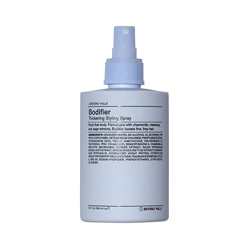 J Beverly Hills Blue Bodifier Thickening Spray with Vitamin B5 for Fine Hair - 8 Oz