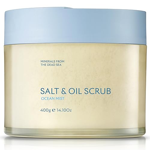 Seacret Body Scrub - Dead Sea Salt & Oil Exfoliator, Ocean Mist, 14.1 Fl.Oz.