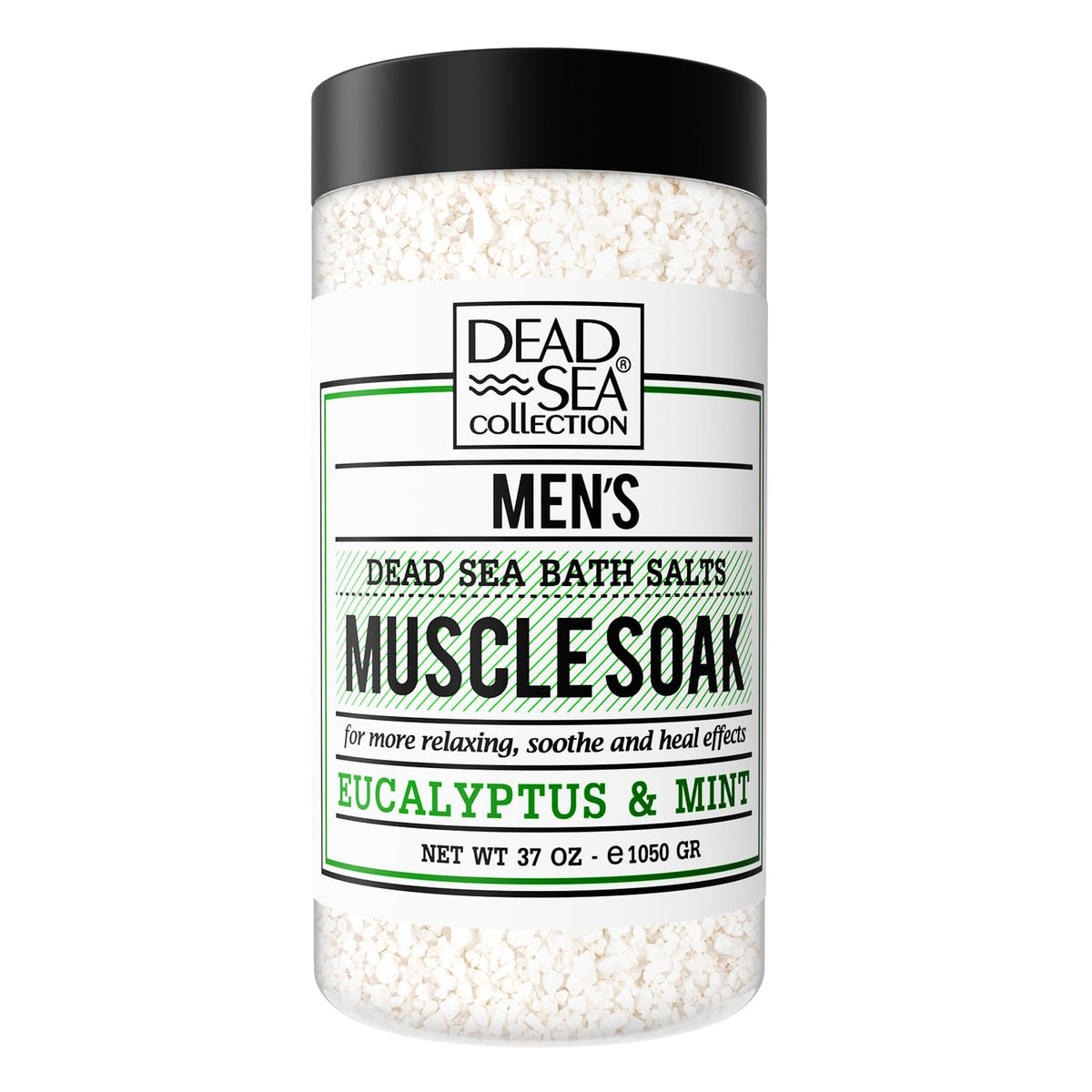 Dead Sea Collection Eucalyptus & Mint Bath Salts For Men - 37 Oz Muscle Recovery Soak