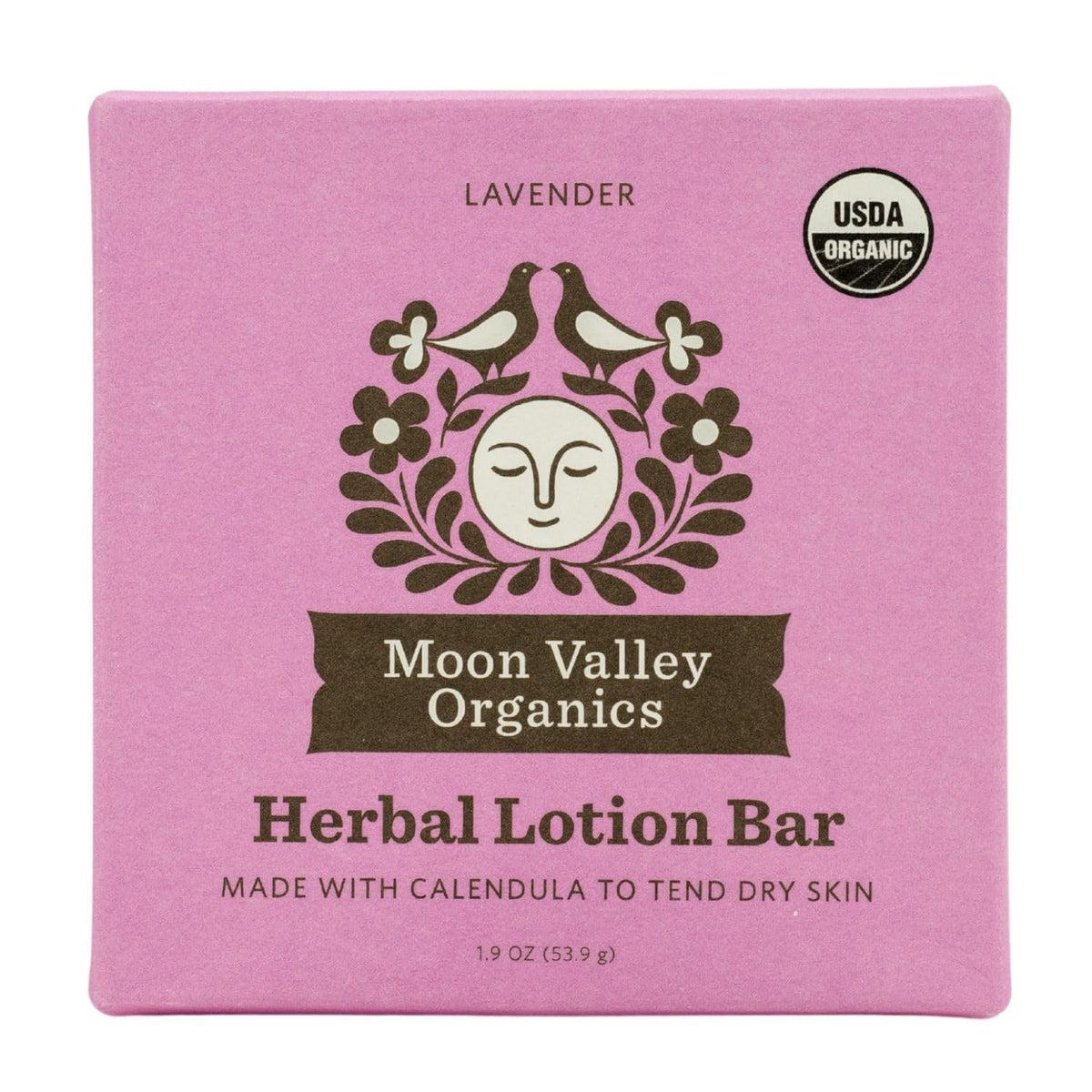 Moon Valley Organics Lavender Herbal Lotion Bar - Calendula & Comfrey, Beeswax, 0.02Oz