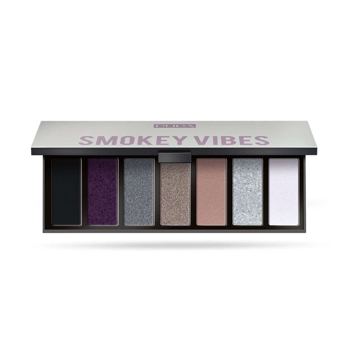 Pupa Milano Make Up Stories Eyeshadow Palette 002 Smokey Vibes  7Shade Shadow Collection with Matte  Satin  and Metallic Color