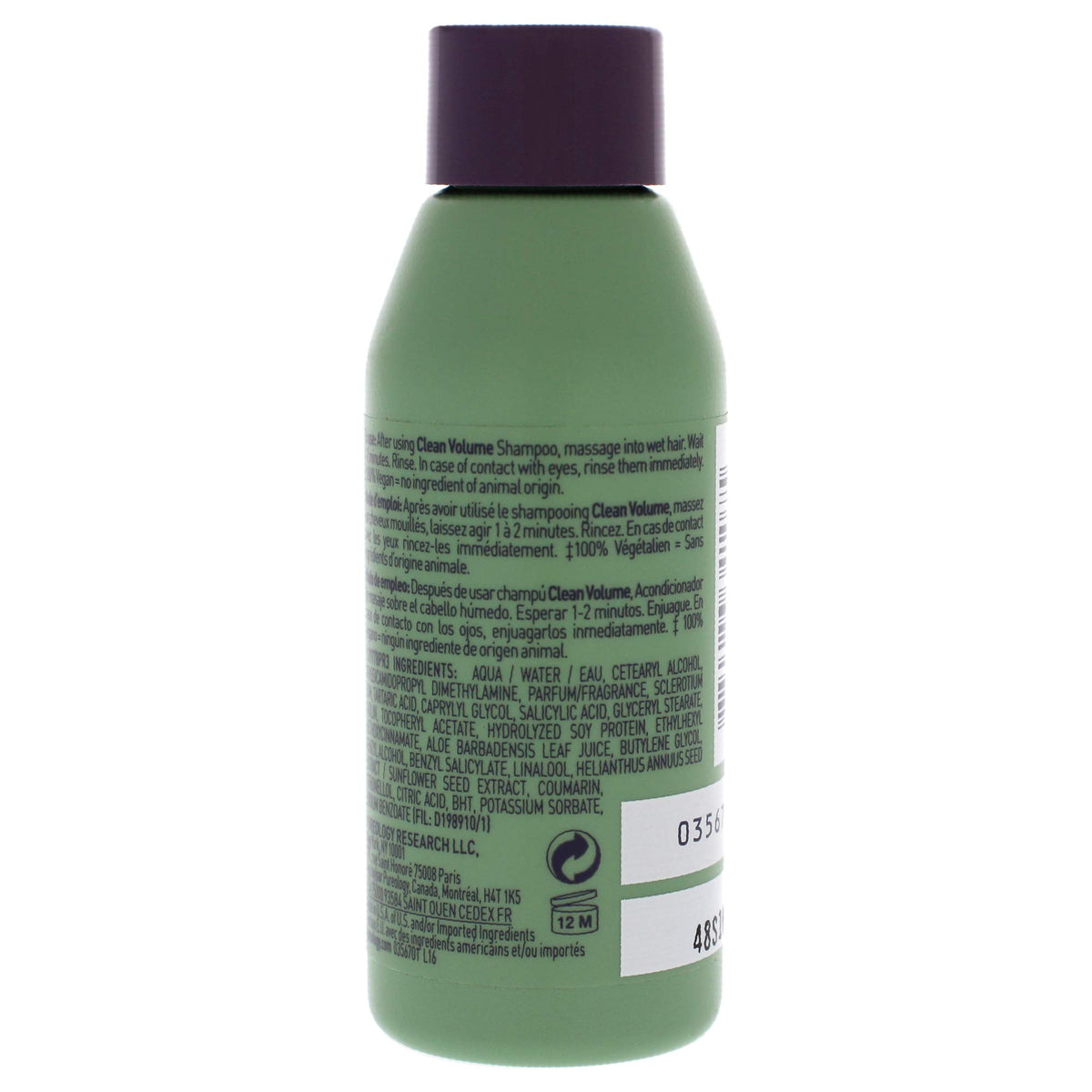 Pureology Clean Volume Conditioner 1.7 Fl Oz - Sulfate-Free, Vegan, For Fine Color-Treated Hair