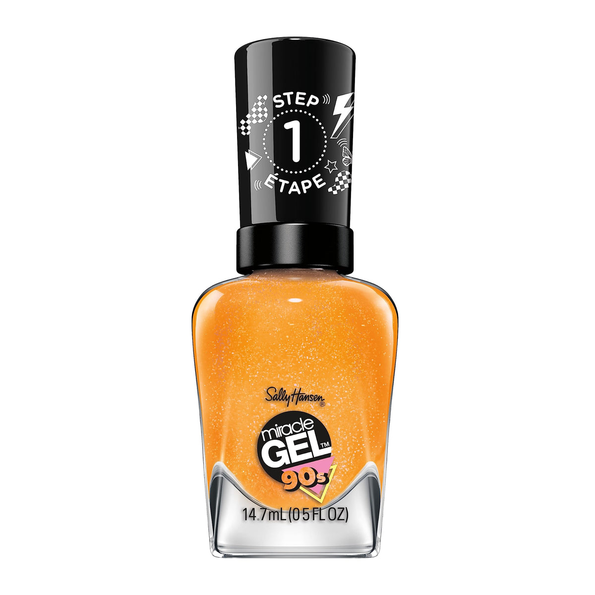 Sally Hansen Miracle Gel Nail Polish, Hue Had To Be There, Long Lasting Orange, 0.5 Fl Oz