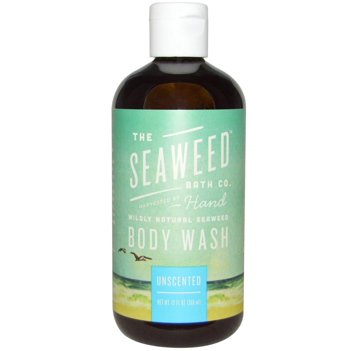 The Seaweed Bath Co. Unscented Seaweed Body Wash - 12 Fl Oz Natural Cleanser