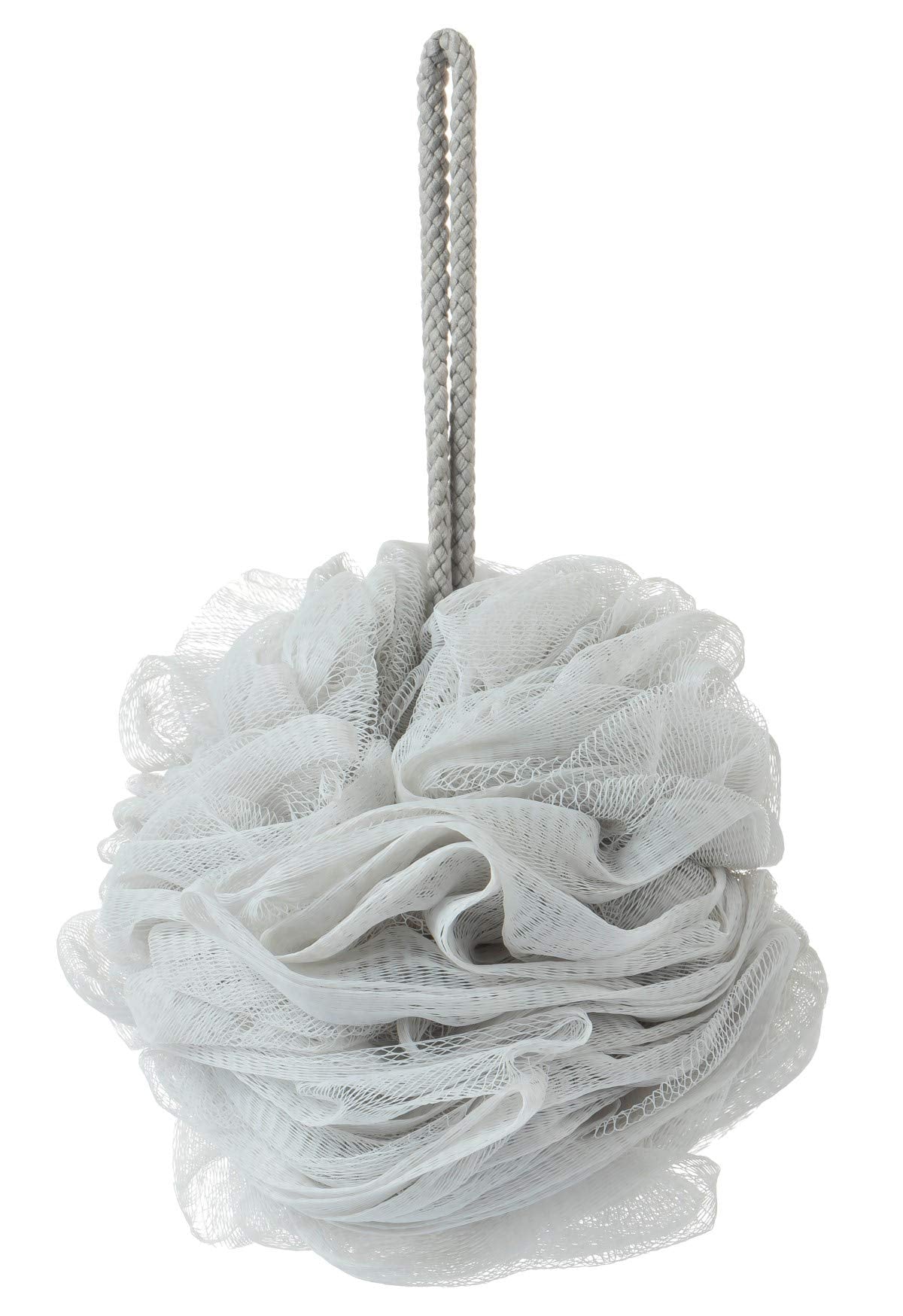 Kakooi Gray Bath Sponge - Exfoliating Shower Loofah, 1 Count, Nylon Material