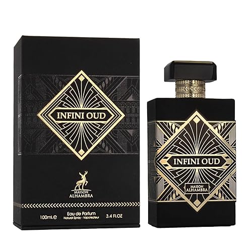 Maison Alhambra Infini Oud Unisex Eau de Parfum Spray - 3.4 oz - Luxurious Fragrance for Men & Women