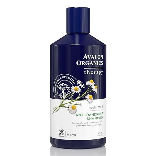 Avalon Organics Anti-Dandruff Shampoo, Medicated Therapy, 14 Fl Oz - Flake-Free Hair