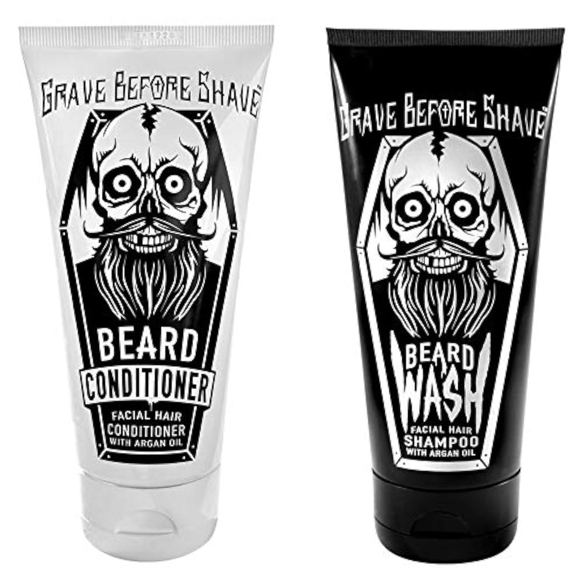 Grave Before Shave™ Beard Wash & Conditioner Pack - 3Oz, 2 Pack, Grooming Essentials