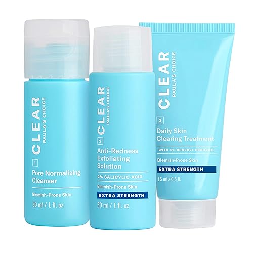 Paula'S Choice Clear Acne Kit - Daily Cleanser, 2% Salicylic Acid & Benzoyl Peroxide Treatment, 