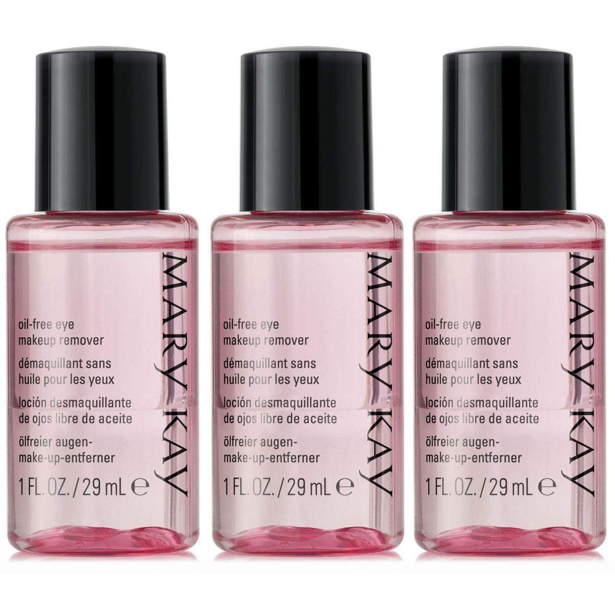 Mary Kay Mini Oil-Free Eye Makeup Remover - Set Of 3, 1 Fl Oz Each, Travel Size