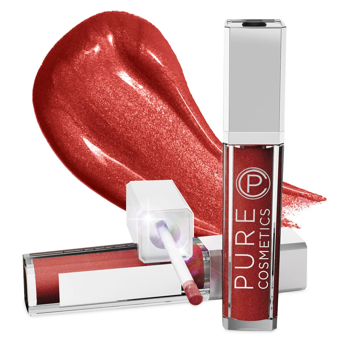 Pure Cosmetics Lip Gloss Razzmatazz - Hydrating, Moisturizing, LED Applicator, Cruelty-Free