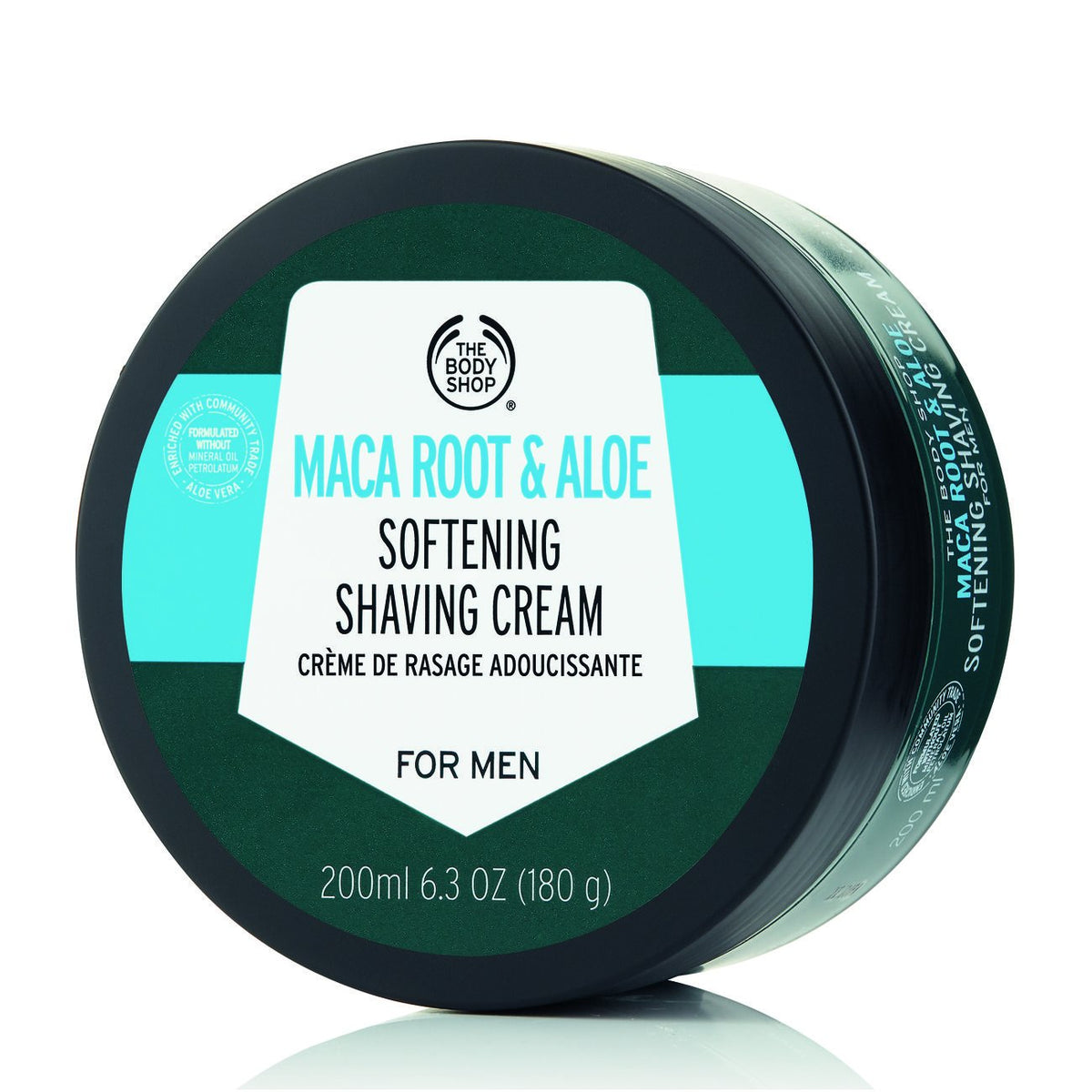 The Body Shop Maca Root & Aloe Shaving Cream For Men, 6.3 Oz - Softening Formula