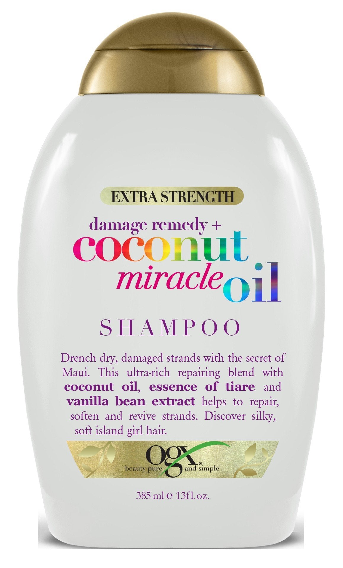 Ogx Coconut Miracle Oil Shampoo 13 Oz - X-Strength, 6 Pack For Nourished Hair