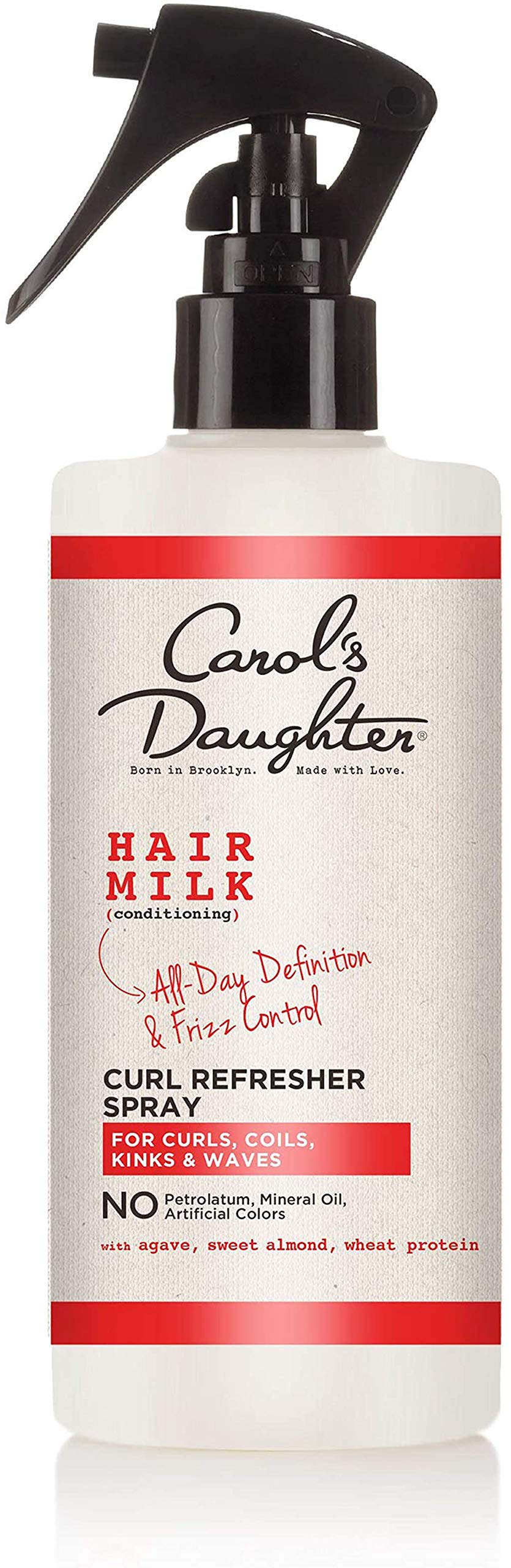 Carol'S Daughter Hair Milk Curl Refresher Spray For Coils & Waves, 10 Fl Oz, Agave & Almond