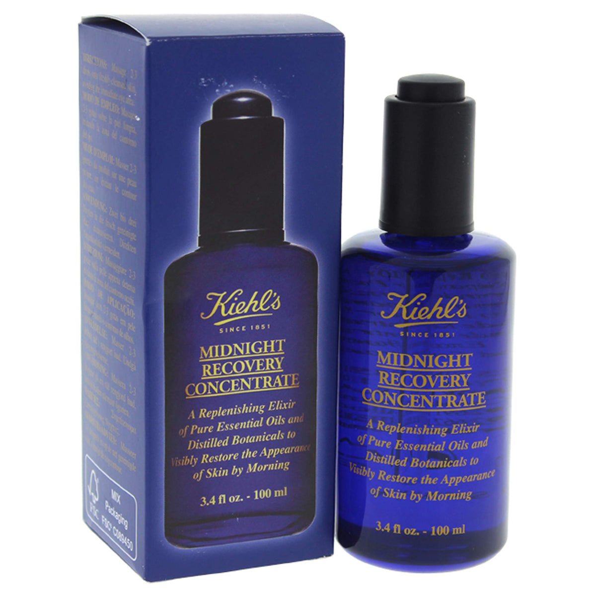 Kiehls Midnight Recovery concentrate Face Oil  34 Ounce