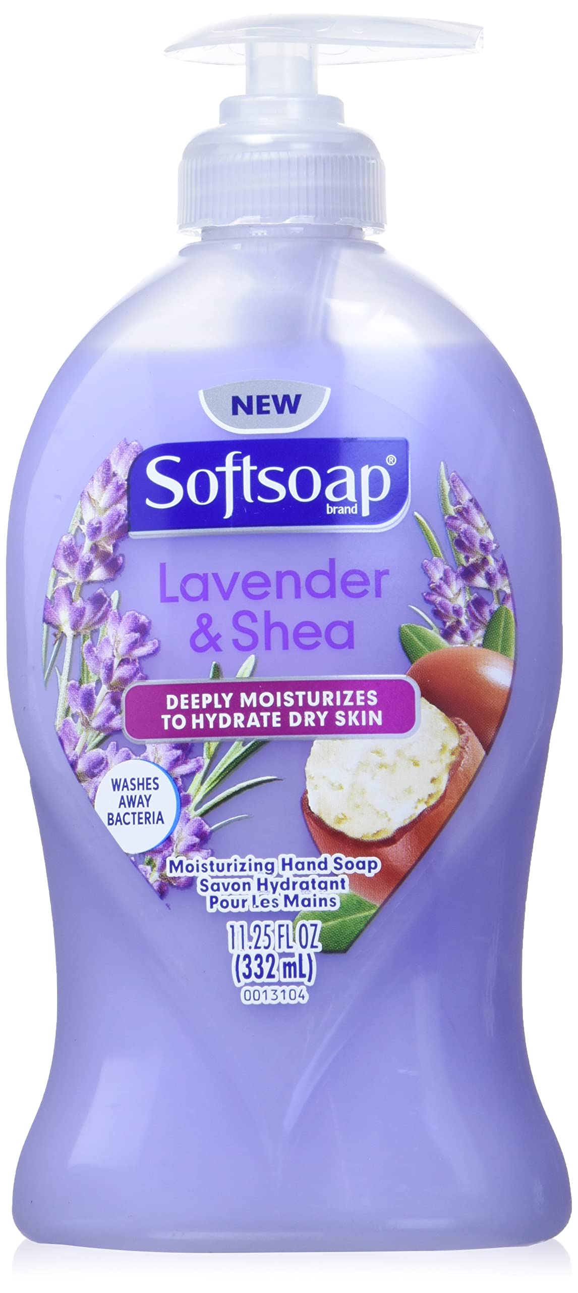 Softsoap Deeply Moisturizing Hand Soap, Shea Butter & Lavender, 11.25 Fl Oz, Plastic