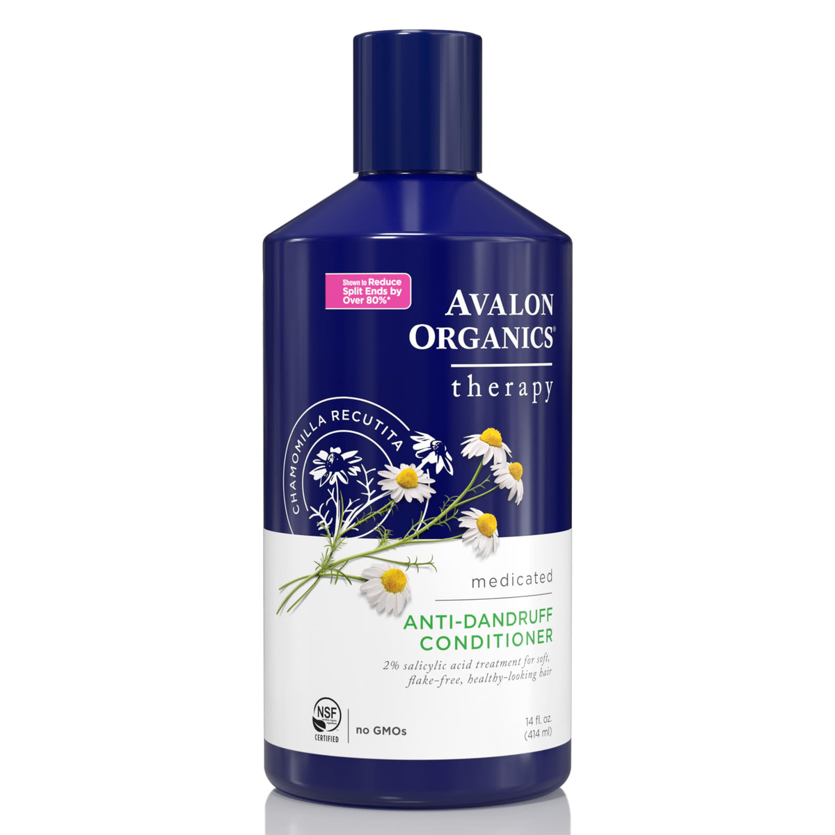 Avalon Organics Anti-Dandruff Conditioner, Medicated, Flake-Free, 14 Fl Oz, Soft Hair