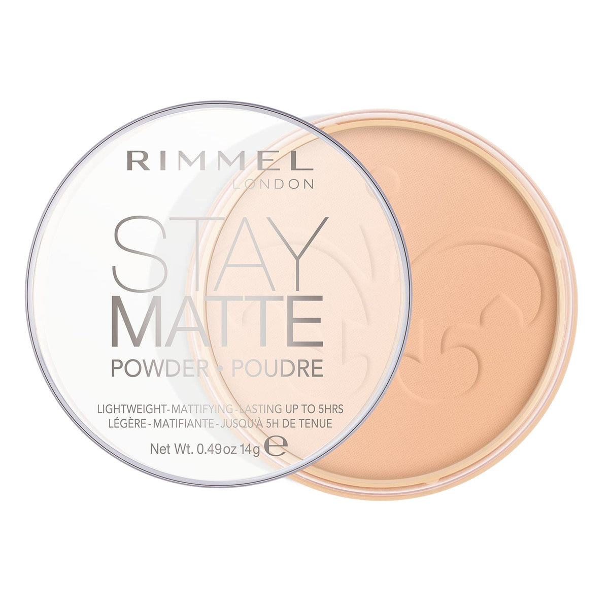 Rimmel London Stay Matte Pressed Powder, Warm Beige, 0.49 Oz - Oil Control & Matte Finish