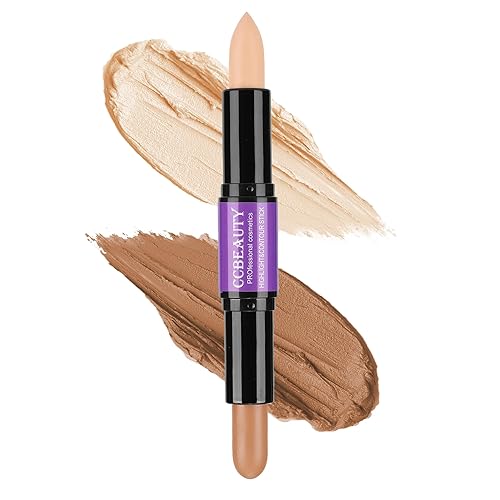 CCbeauty 2-IN-1 Matte Contour Stick, Dual Highlighter & Bronzer, Waterproof Face Makeup