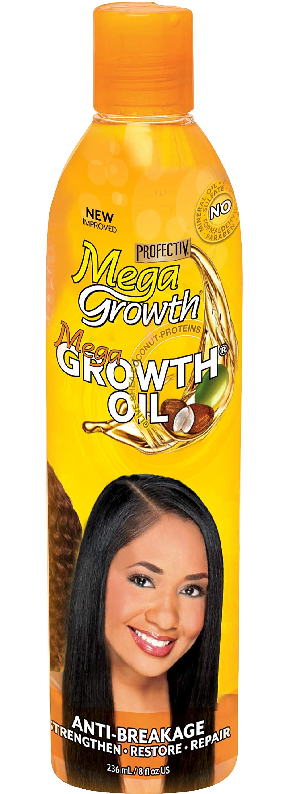 Profectiv Mega Growth Anti-Breakage Hair Growth Oil - 8 Oz (Pack Of 2)