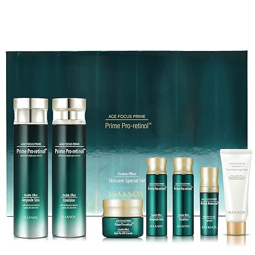 Isa Knox Age Focus Prime Double Effect Skincare Set - 7 Pieces Of Nourishing Korean Beauty