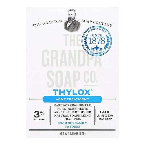 Thylox Medicated Soap By Grandpa'S Soap Company, 3.25 Oz Natural Bar, Skin Care Solution