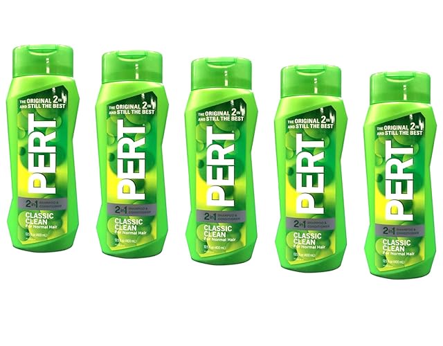 Pert Plus 2-In-1 Shampoo & Conditioner For Normal Hair, 13.5 Oz, Pack Of 5