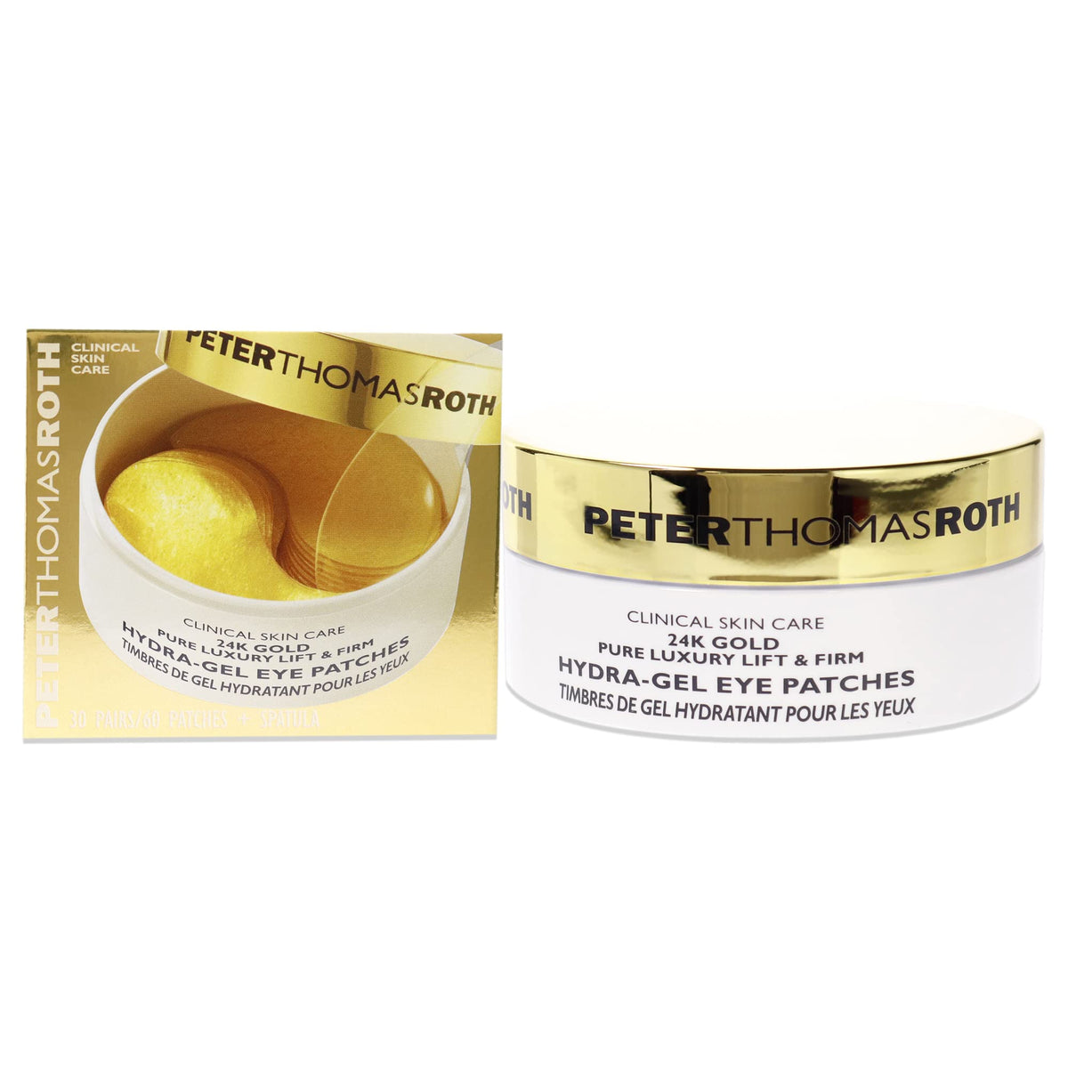 Peter Thomas Roth 24K Gold Hydra-Gel Eye Patches - Anti-Aging, Lift & Firm, 60 Count