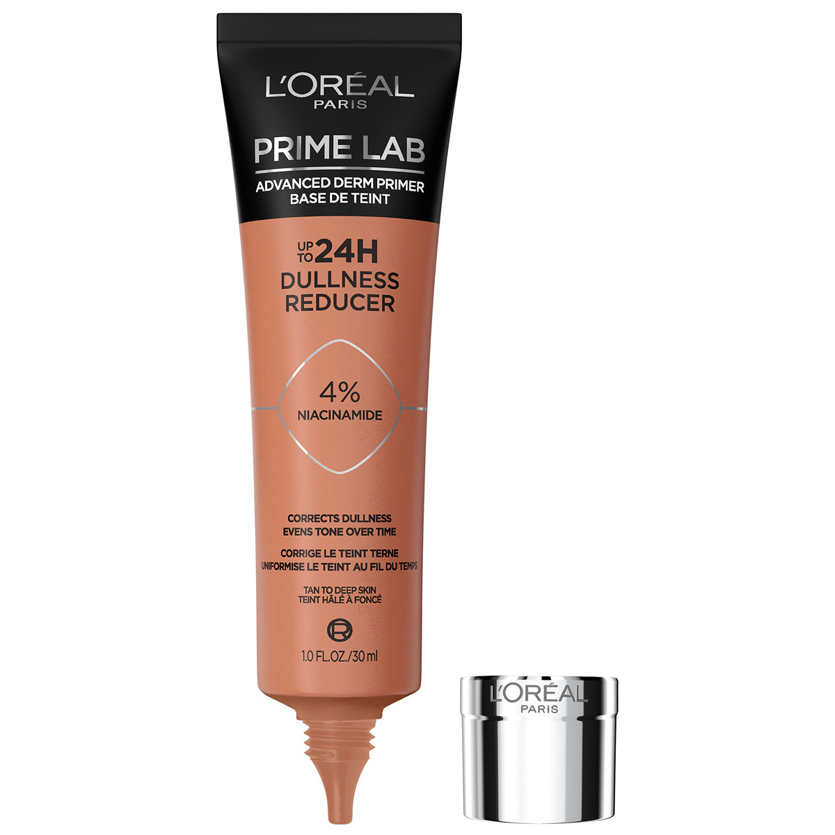 L’Oréal Paris Prime Lab Face Primer With Niacinamide, 24H Dullness Reducer, 1.01 Fl Oz