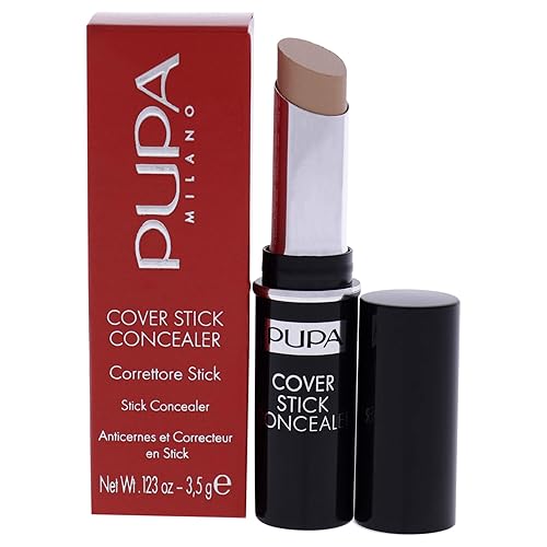 Pupa Milano Cover Stick Concealer, 003 Dark Beige - Medium to Full Coverage for Oily Skin, 0.12 Oz