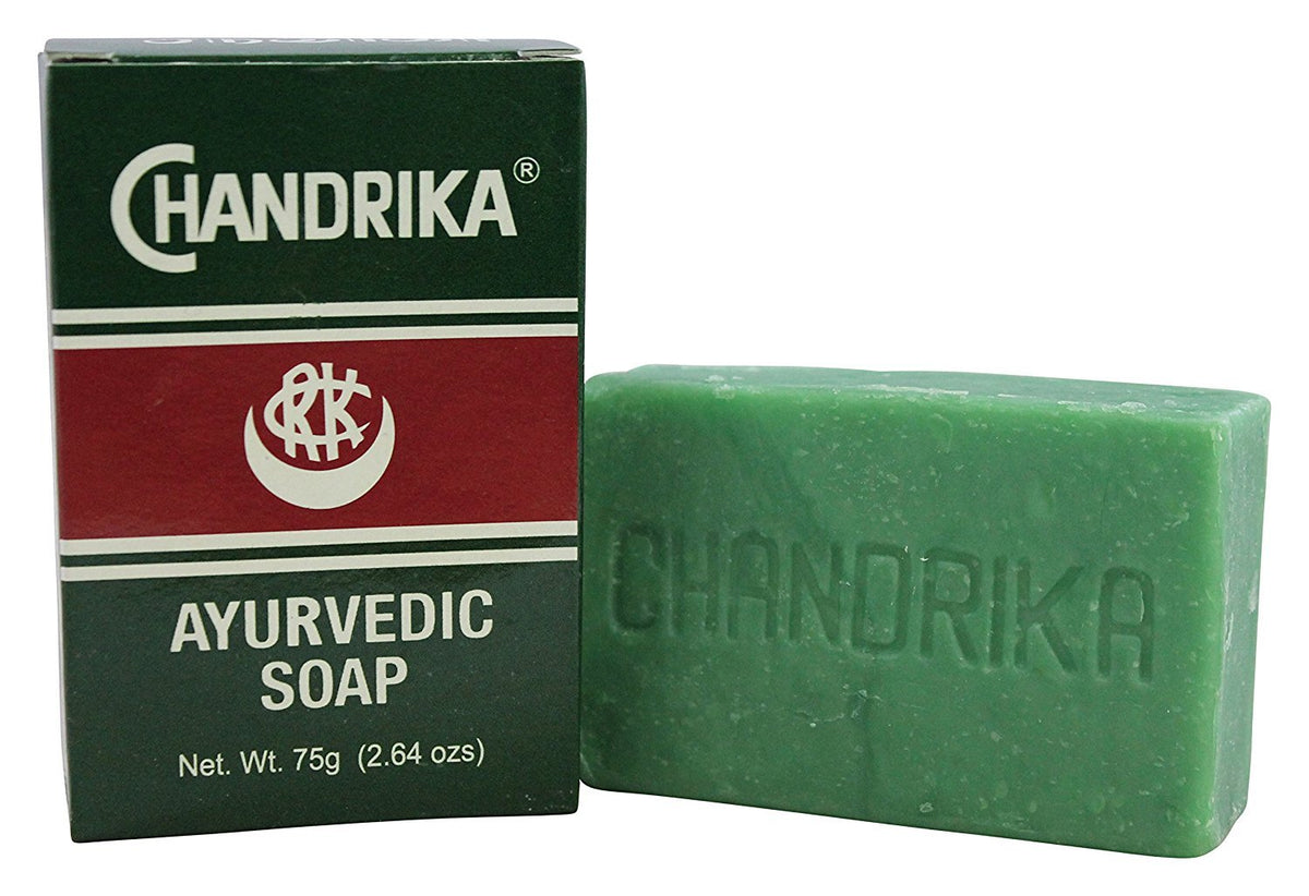 Chandrika Ayurvedic Soap - Natural 3 Oz, Pack Of 6, Moisturizing And Herbal Cleanser