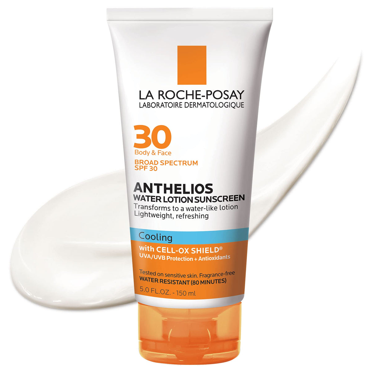 La Roche-Posay Anthelios Spf 30 Cooling Water Sunscreen Lotion, Fast Absorbing, Oil-Free, 5 Fl