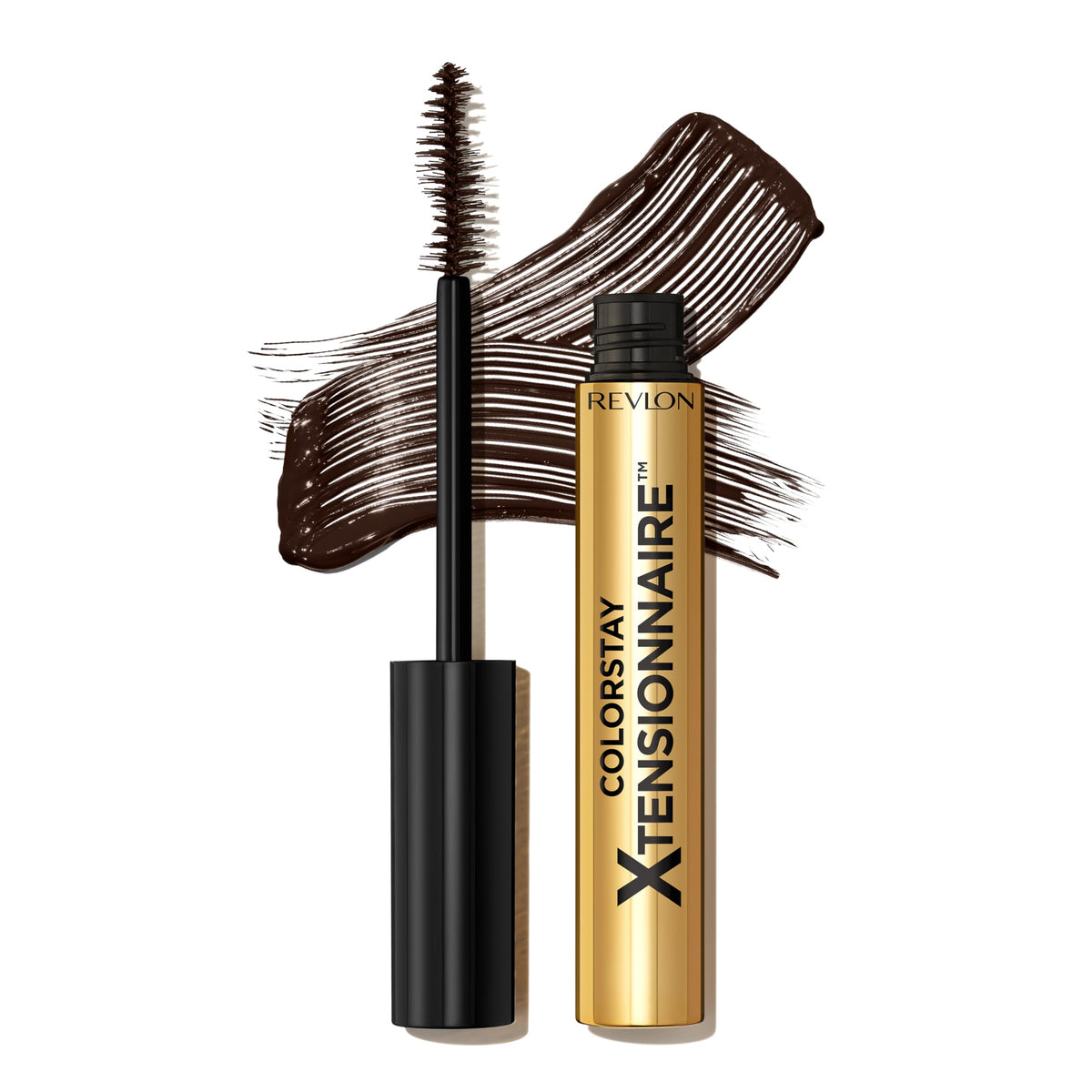 Revlon Colorstay Xtensionnaire Lengthening Mascara & Lash Serum, 0.27 Fl Oz, Black Brown