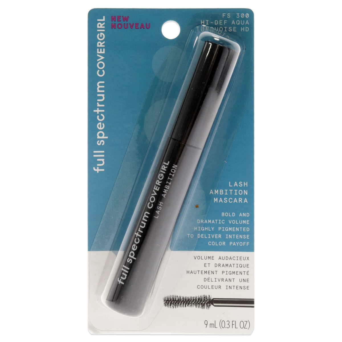 COVERGIRL Full Spectrum Lash Ambition Mascara  HiDef Aqua  03 Fluid Ounce