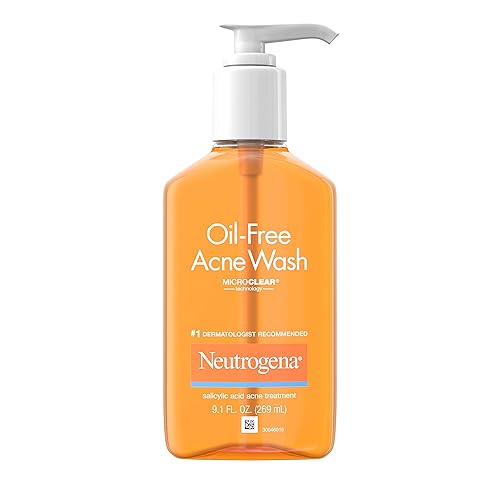 Neutrogena Oil-Free Acne Wash, 9.1 Fl Oz (Pack Of 6) - Clear Skin Solution, Acne Treatment