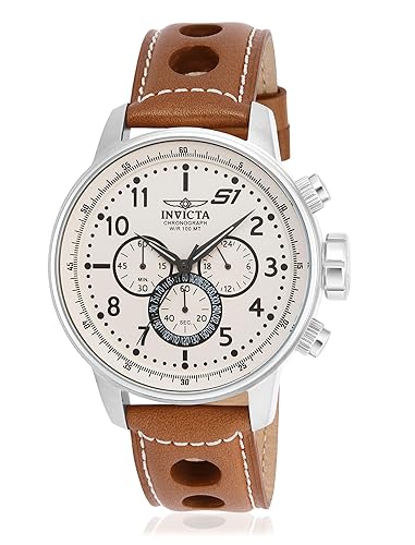 Invicta Men'S 16009 S1 Rally Brown/White Quartz Watch - Stainless Steel Analog Display