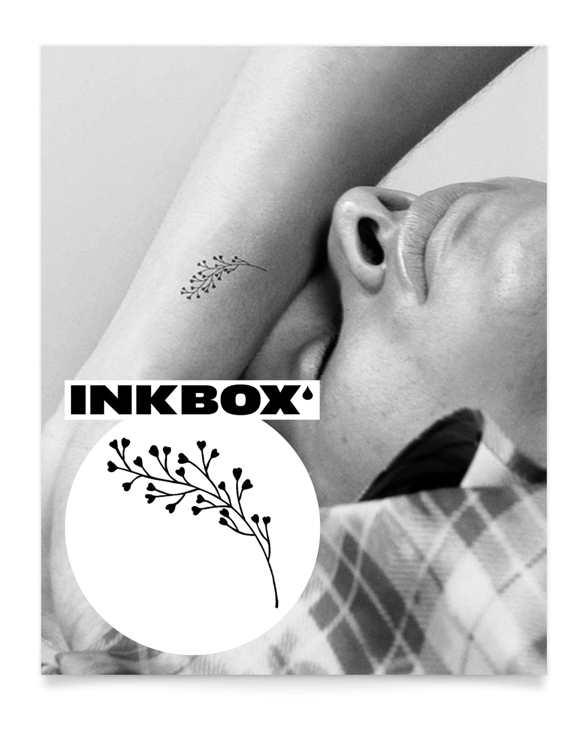 Inkbox Semi-Permanent Temporary Tattoo, Apex Color, 2X2 In, Water-Resistant, Lasts 1-2