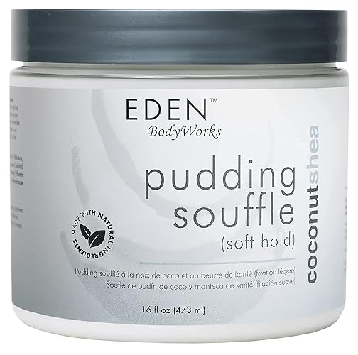 Eden Bodyworks Coconut Shea Pudding Souffle - Curl Defining Moisturizer, 16 Oz, Frizz Control