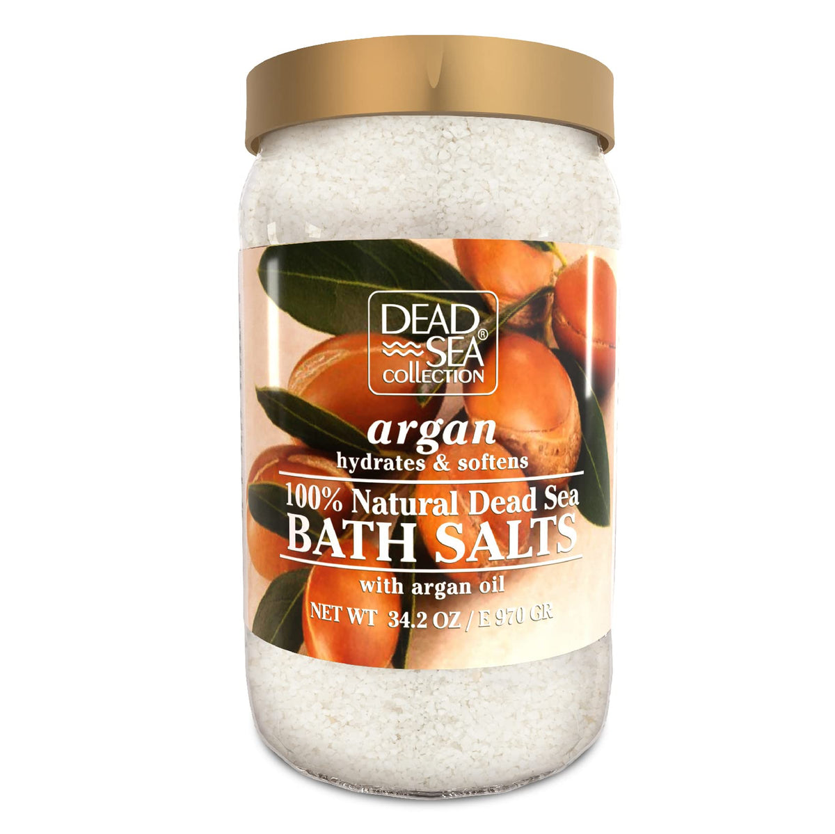 Dead Sea Collection Bath Salts - 34.2 Oz Argan Enriched Natural Bath Soak For Relaxation