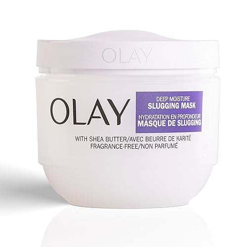 Olay Deep Moisture Slugging Mask, Shea Butter, Fragrance Free, 3.4 Oz - Hydrating Skin Care