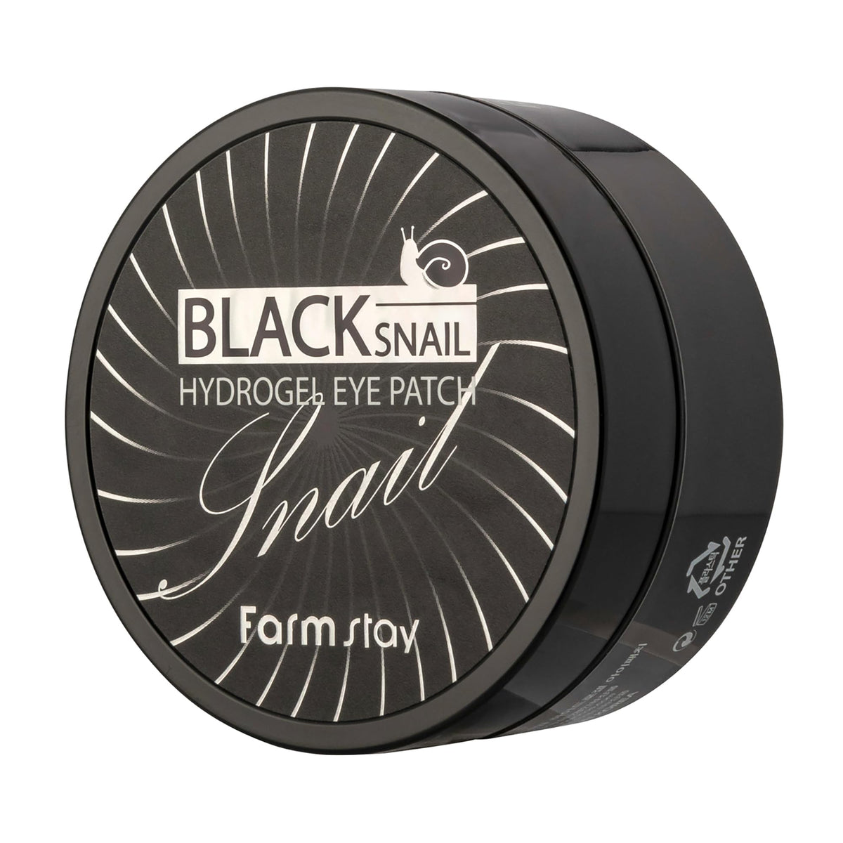 Farmstay Black Snail Hydrogel Eye Patch - 60 Under Eye Masks For Wrinkles & Collagen Boost