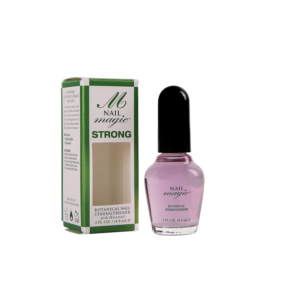 Nail Magic Botanical Nail Strengthener & Conditioner, Vegan, 0.5 Fl Oz - Stronger, Healthier Nails