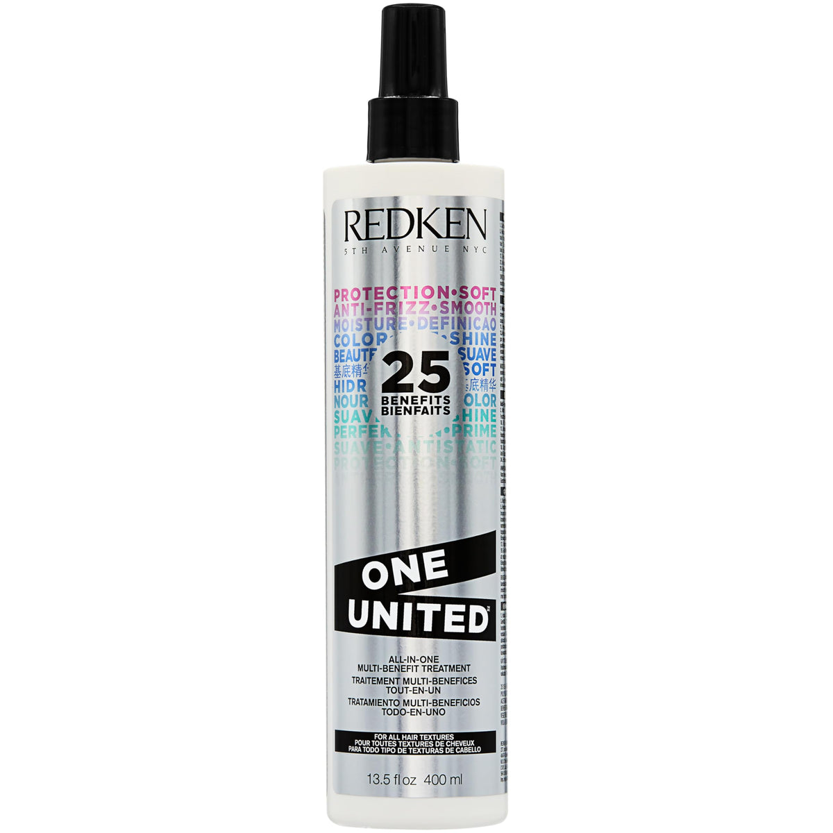 Redken One United Leave In Conditioner - Heat Protectant & Multi-Benefit Hair Treatment, 13.5 Fl Oz