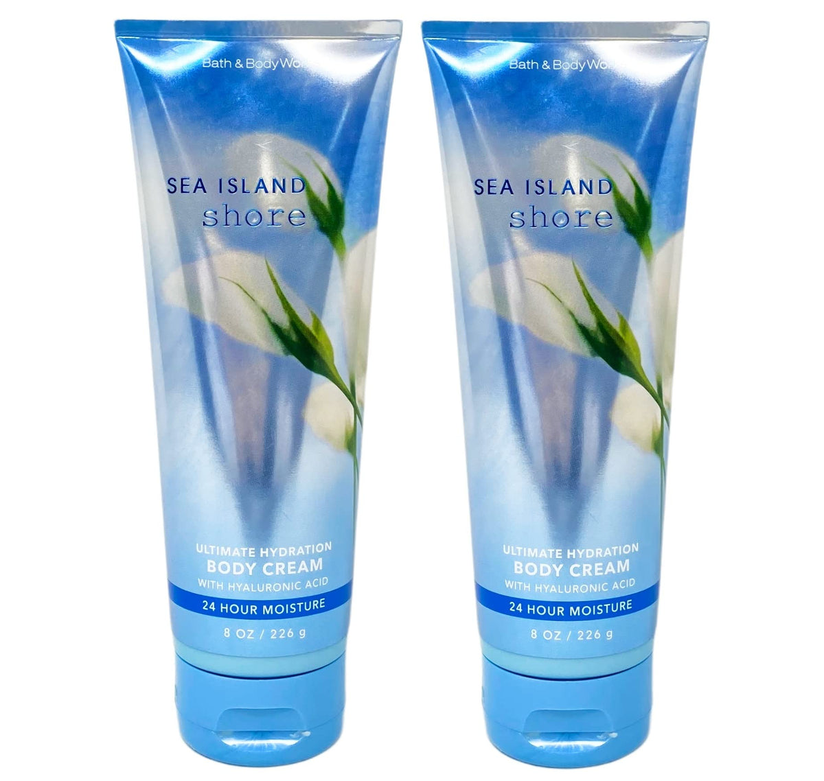 Bath & Body Works Sea Island Shore Ultra Shea Body Cream, 8 Oz (Pack Of 2)