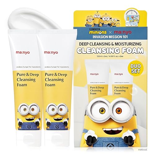 Ma:Nyo Pure & Deep Cleansing Foam - Daily Cleanser (8.1 Fl Oz, Minions Edition)